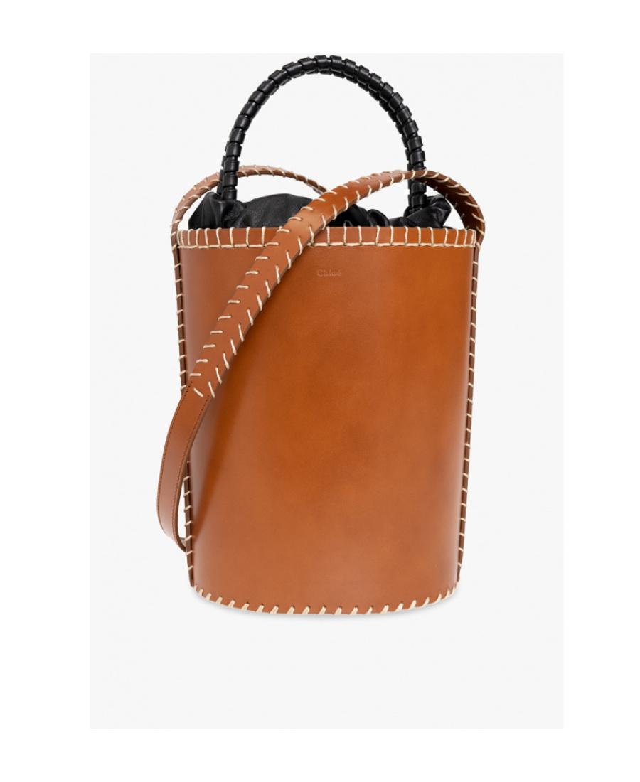 Chloé Chloe Mini Louela Bucket Bag In Brown