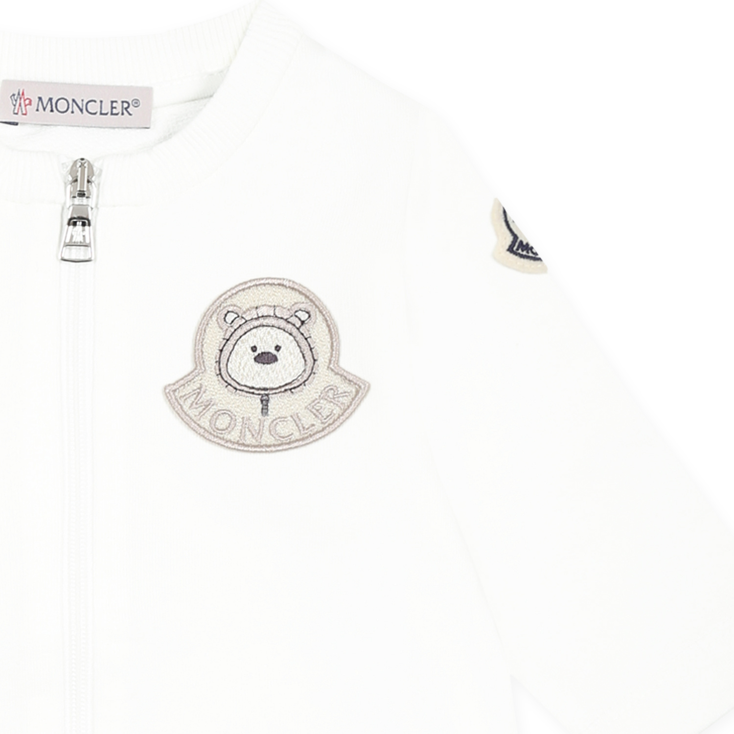 Moncler Long-sleeved Jumpsuit In White