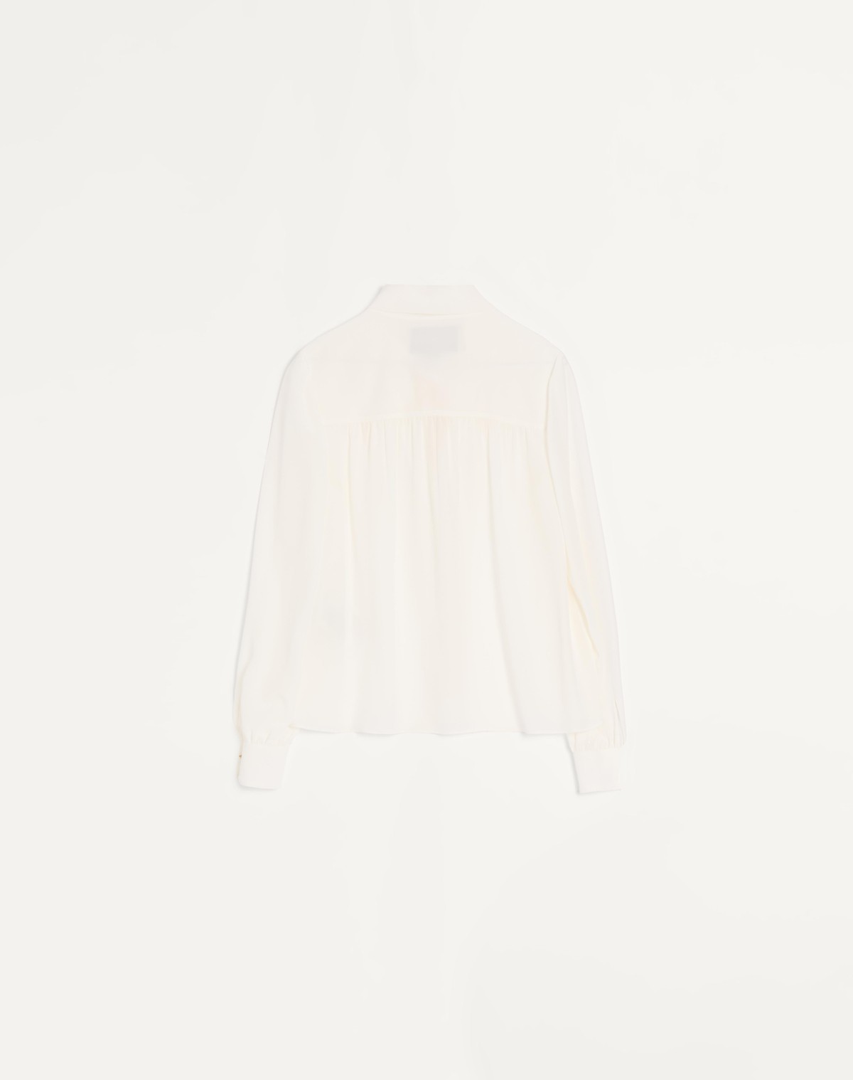 Valentino Crepe De Chine Shirt In White