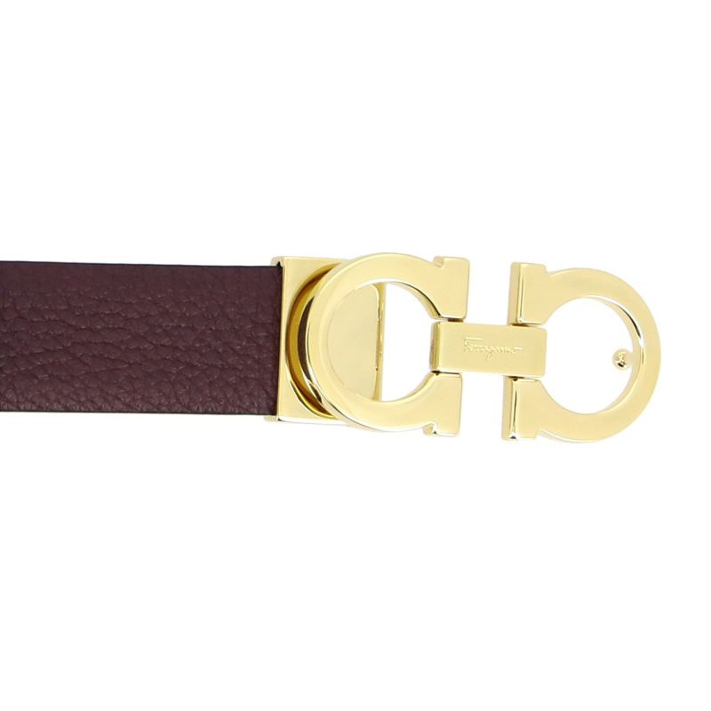 Ferragamo Double-sided Gancini Belt In Multicolor