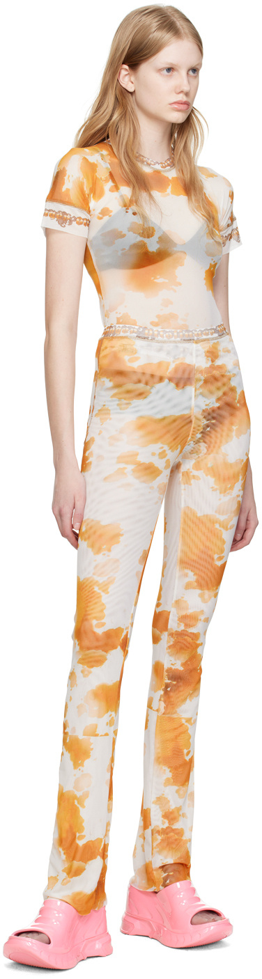 Ottolinger Ssense Exclusive Orange T-shirt In Nude