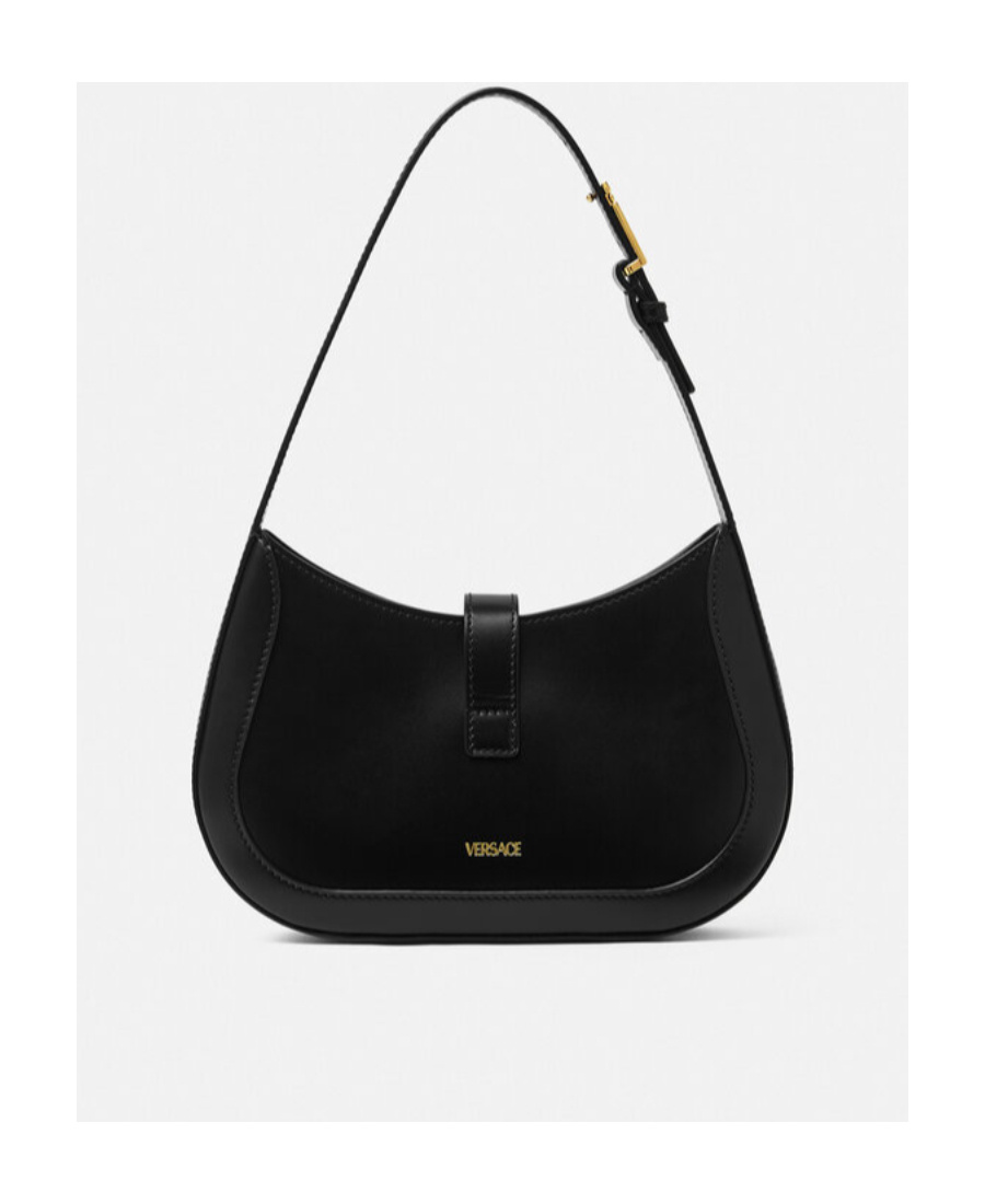 Versace Greek Hobo Bag In Black
