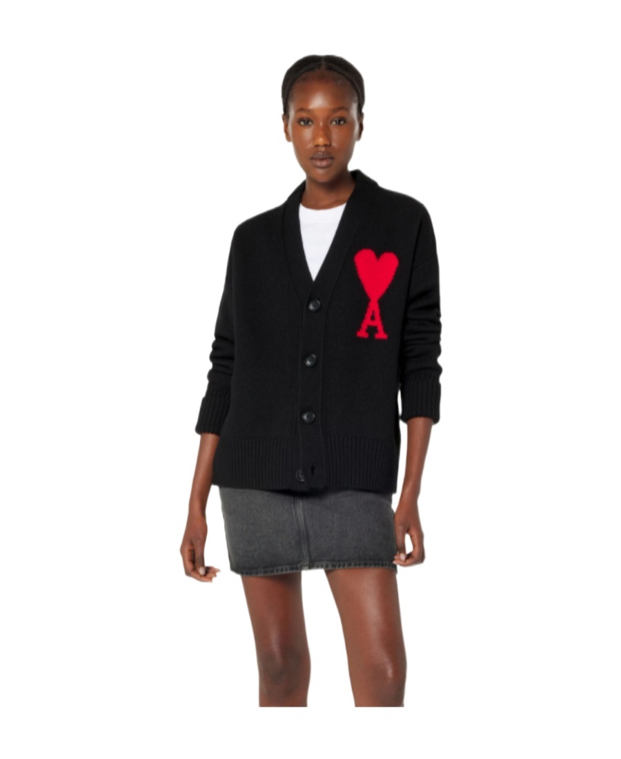 Ami Alexandre Mattiussi Ami Paris Sweaters In Black