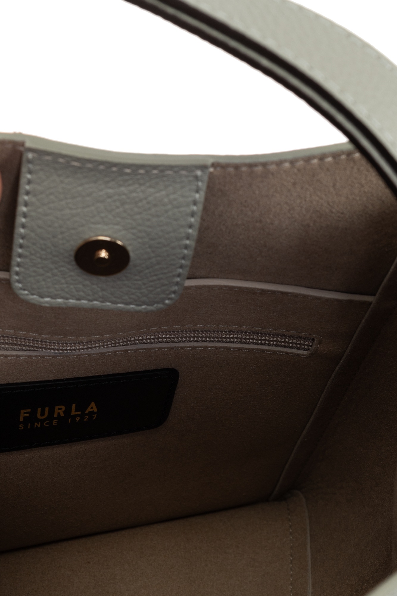 Furla Mini Nuvola Shoulder Bag In Gray