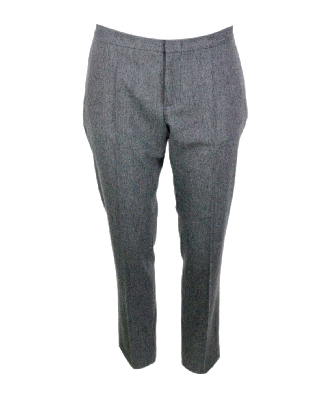 Fabiana Filippi Embellished Straight Leg Trousers In Gray