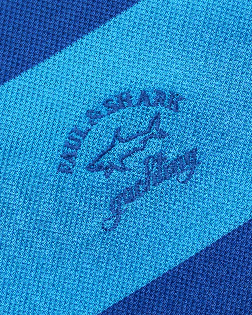 Paul & Shark Logo Embroidered Polo Shirt In Blue