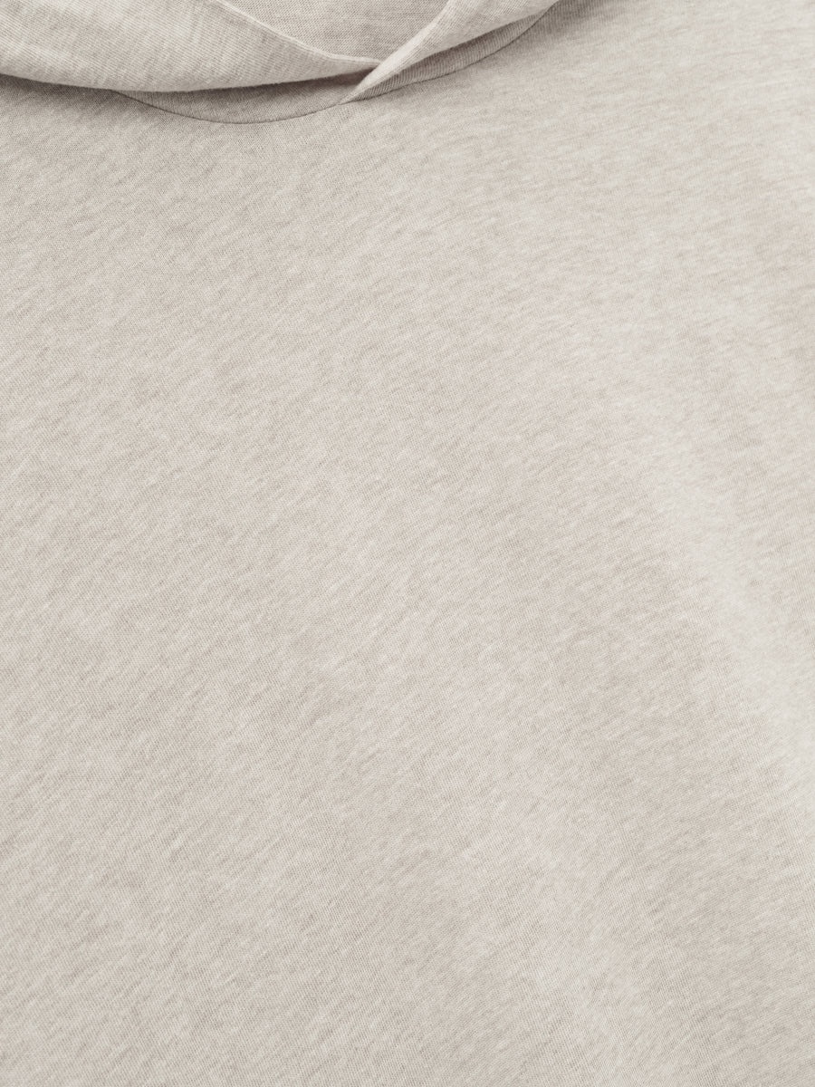 Essentials Long-sleeved Hooded Sweatshirt In White