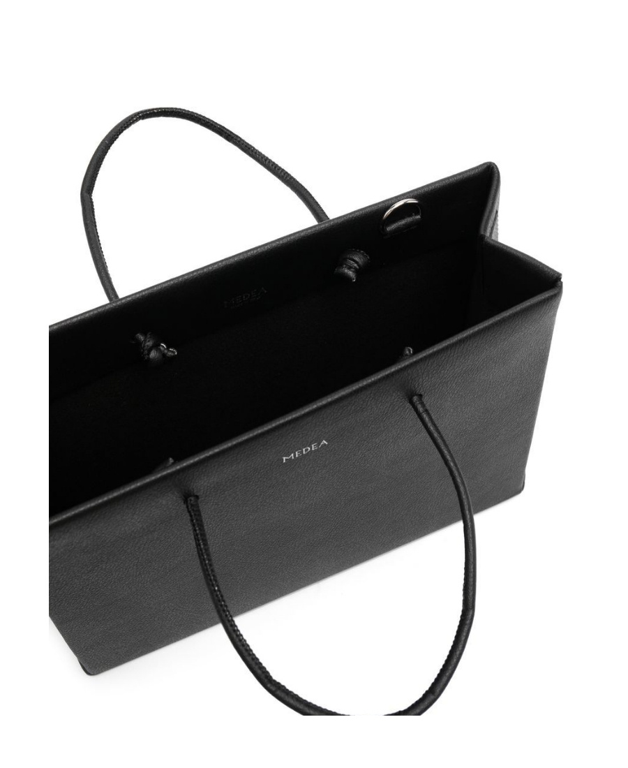 Medea Logo-lettering Tote Bag In Black