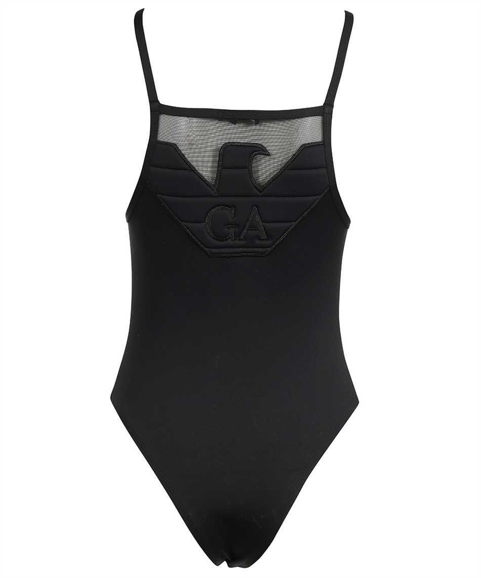 Emporio Armani Logo Swimsuit In Black