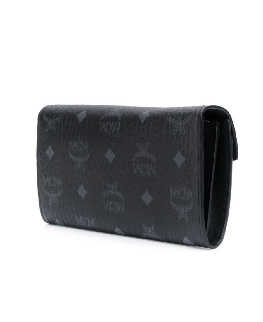 Mcm Printed Cross-body Bag In Black