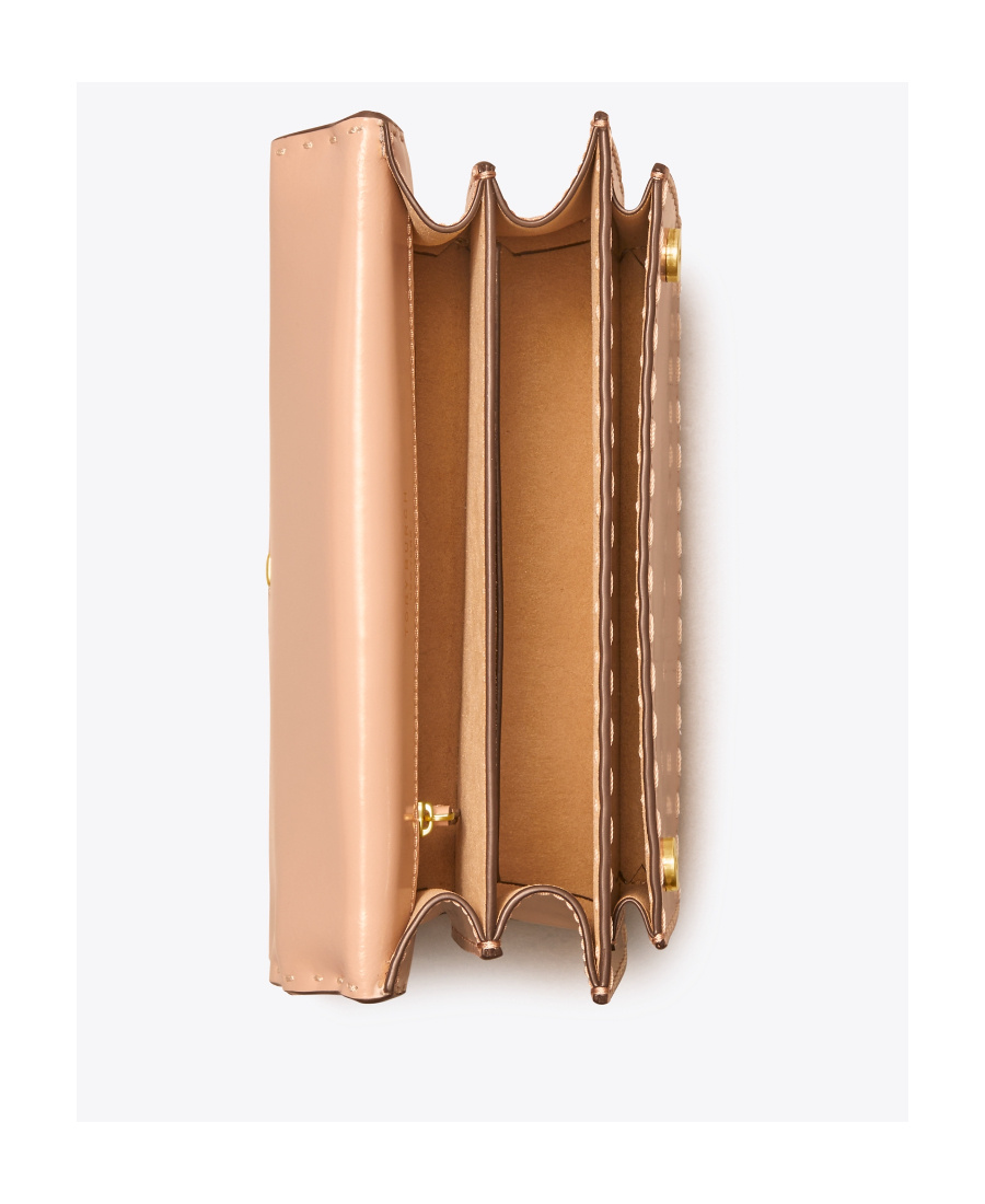 TORY BURCH LOGO-PLAQUE SHOULDER BAG