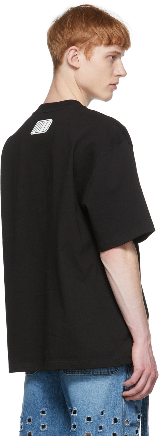We11 Done Graffiti Logo-print T-shirt In Black