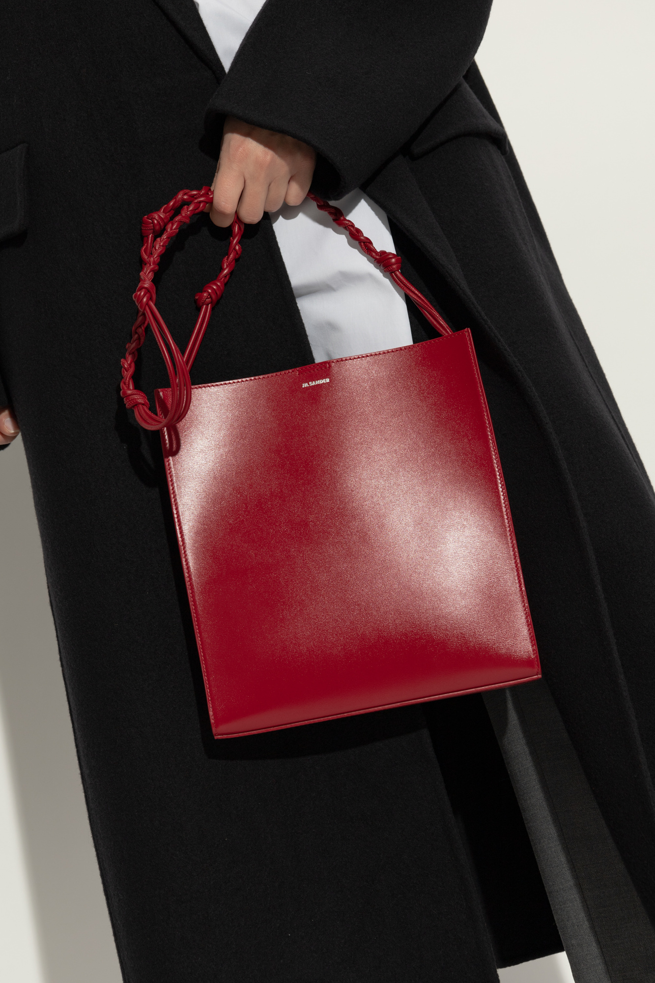 Jil Sander Tangle Sm Bag Jasper In Red