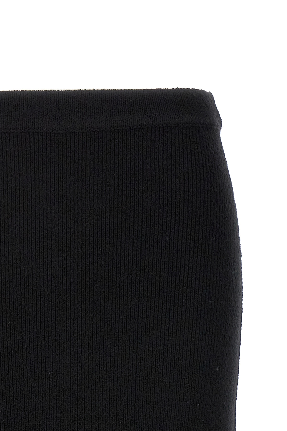 Shop Loulou Studio Aalis Knitted Midi Skirt In Black