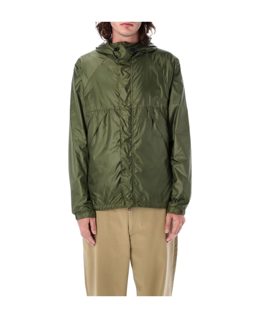 ASPESI DRAWSTRING-HOOD WINDBREAKER JACKET