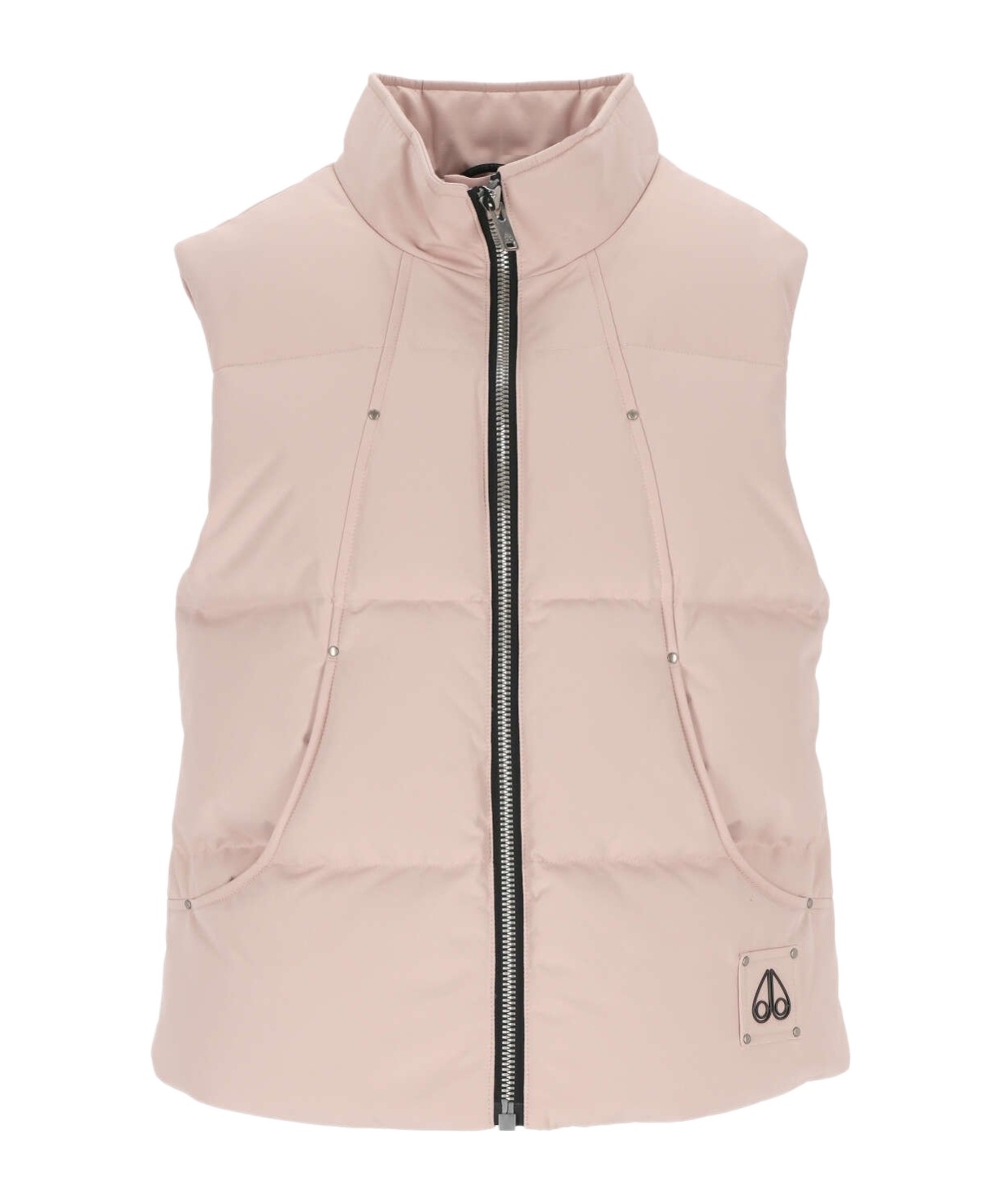 Moose Knuckles Sleevless Down Vest In Nude
