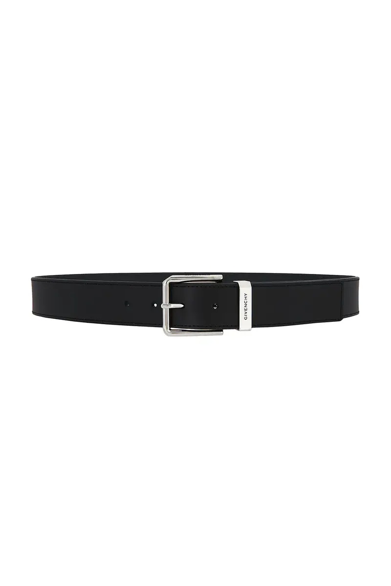 Givenchy Smooth Leather Gentleman Belt Accessories In Black