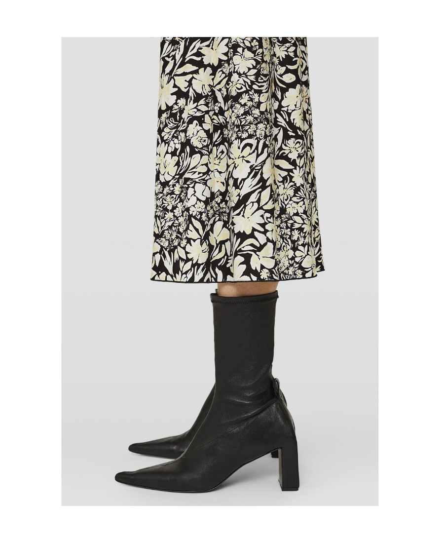 Jil Sander 90mm Pointed-toe Leather Boots In Black