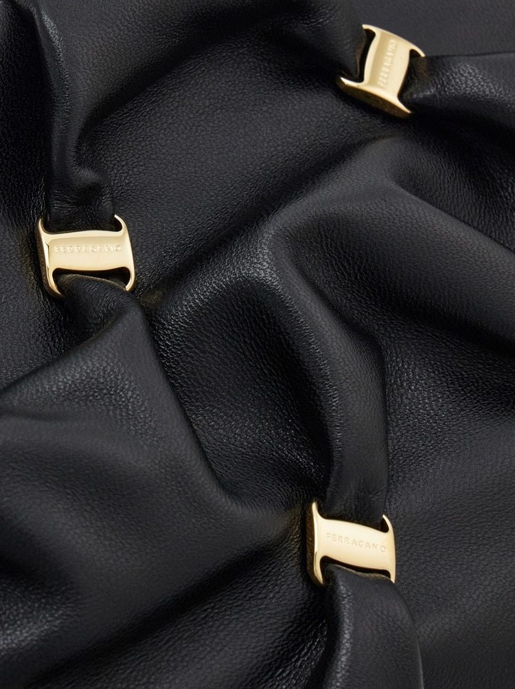 Ferragamo Mini Shoulder Bag In Black