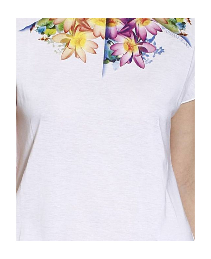 ARMANI JEANS PRINTED T-SHIRT WITH ROUND NECK
