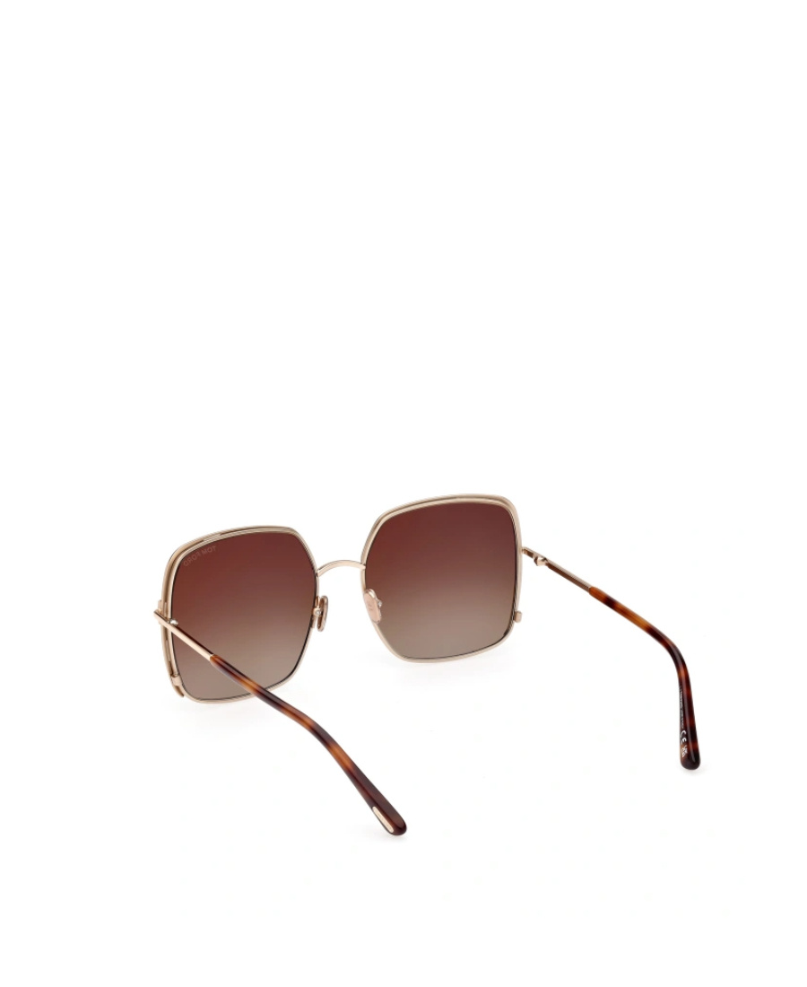 Tom Ford Raphaela Mixed-media Butterfly Sunglasses In Brown