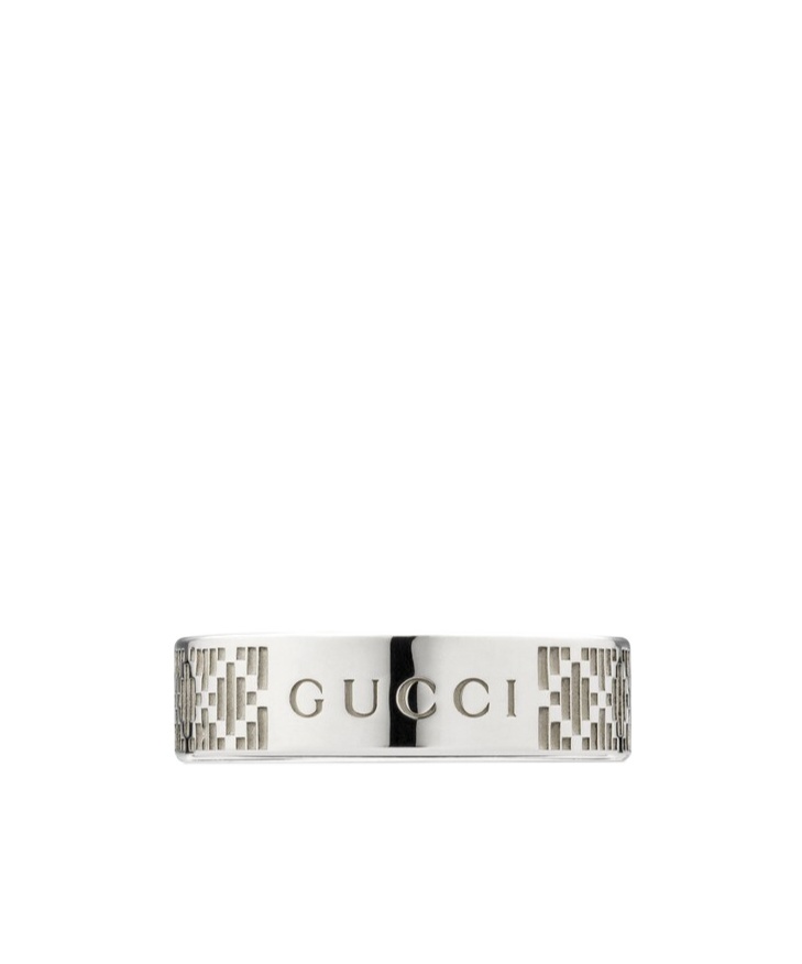 Gucci Diamante Ring In Silver