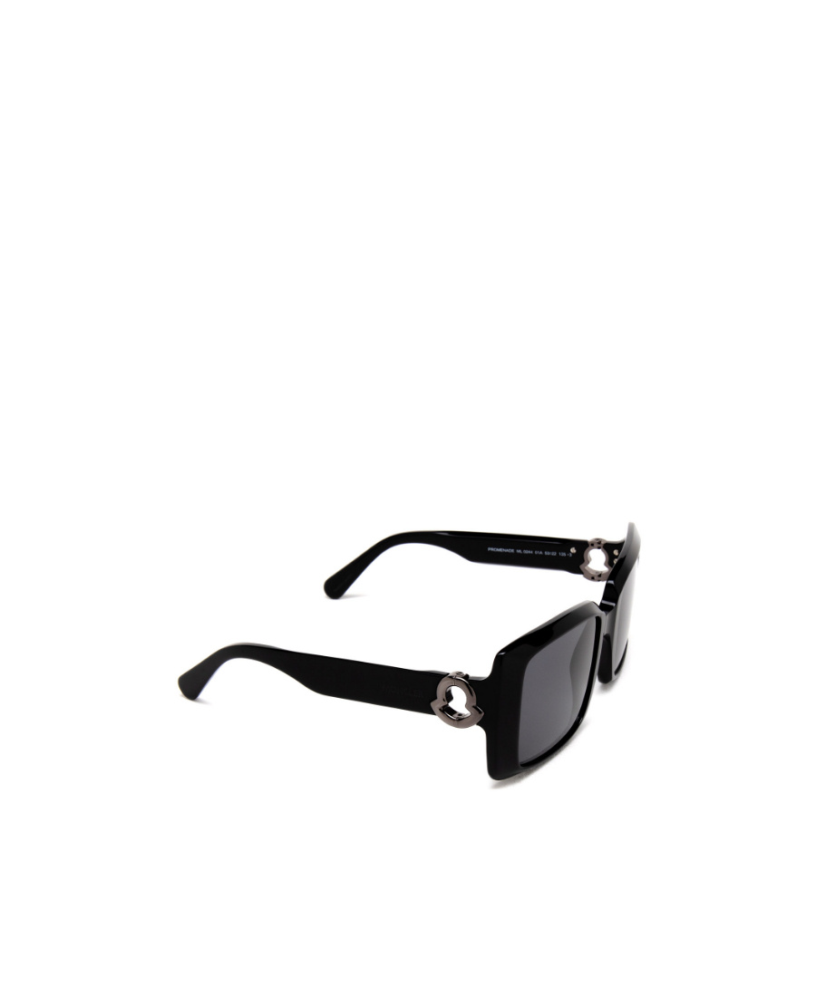 Moncler Ml0244 Bold Rectangle Frame Sunglasses In Gray