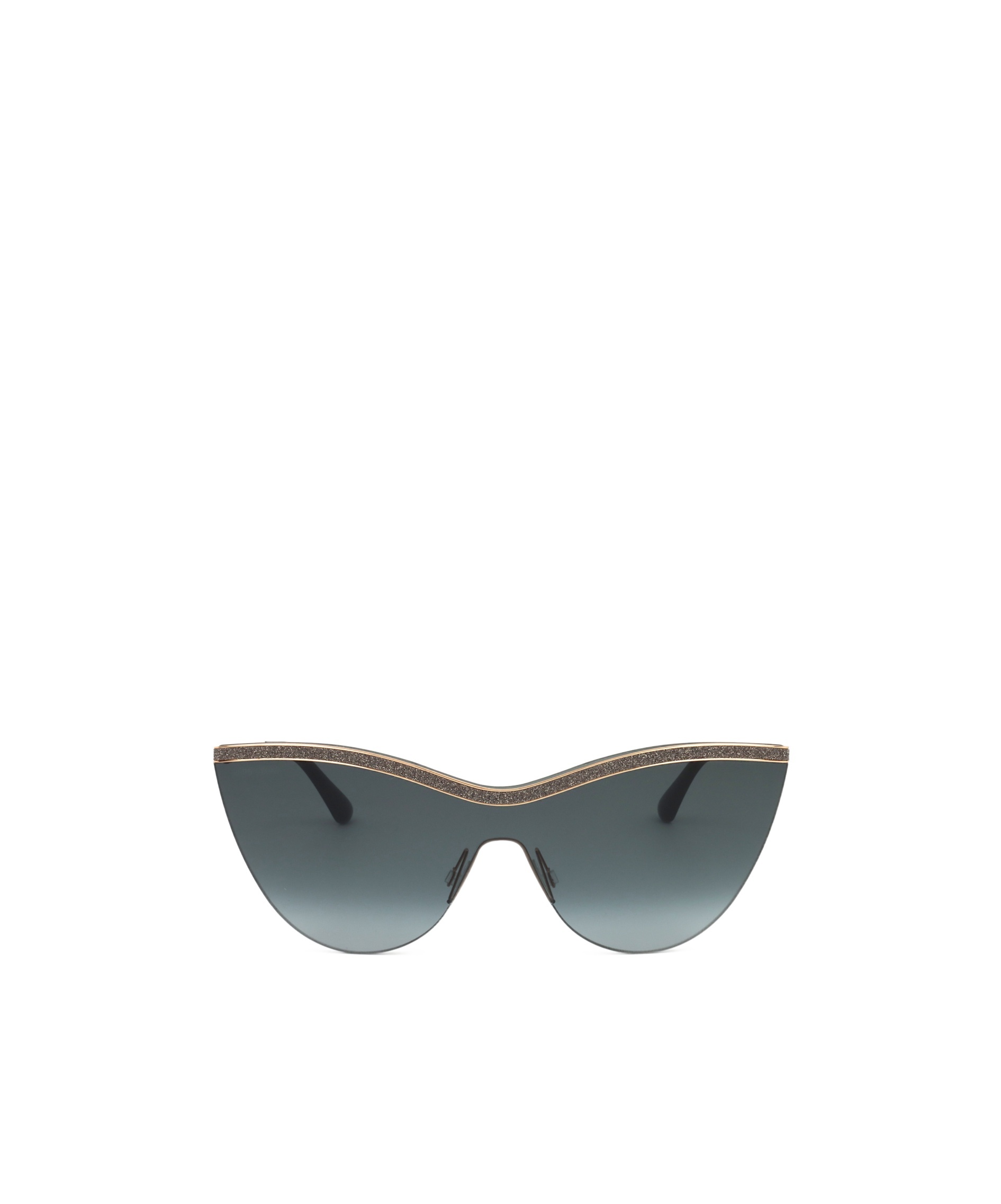 Jimmy Choo Eyewear Cat-eye Frame Glittered Sunglasses In Gray