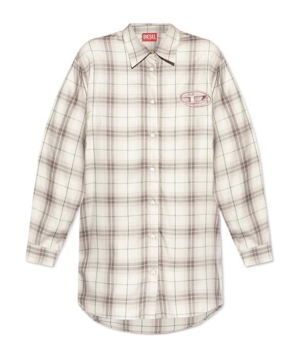 Diesel Long-sleeved Shirt In White