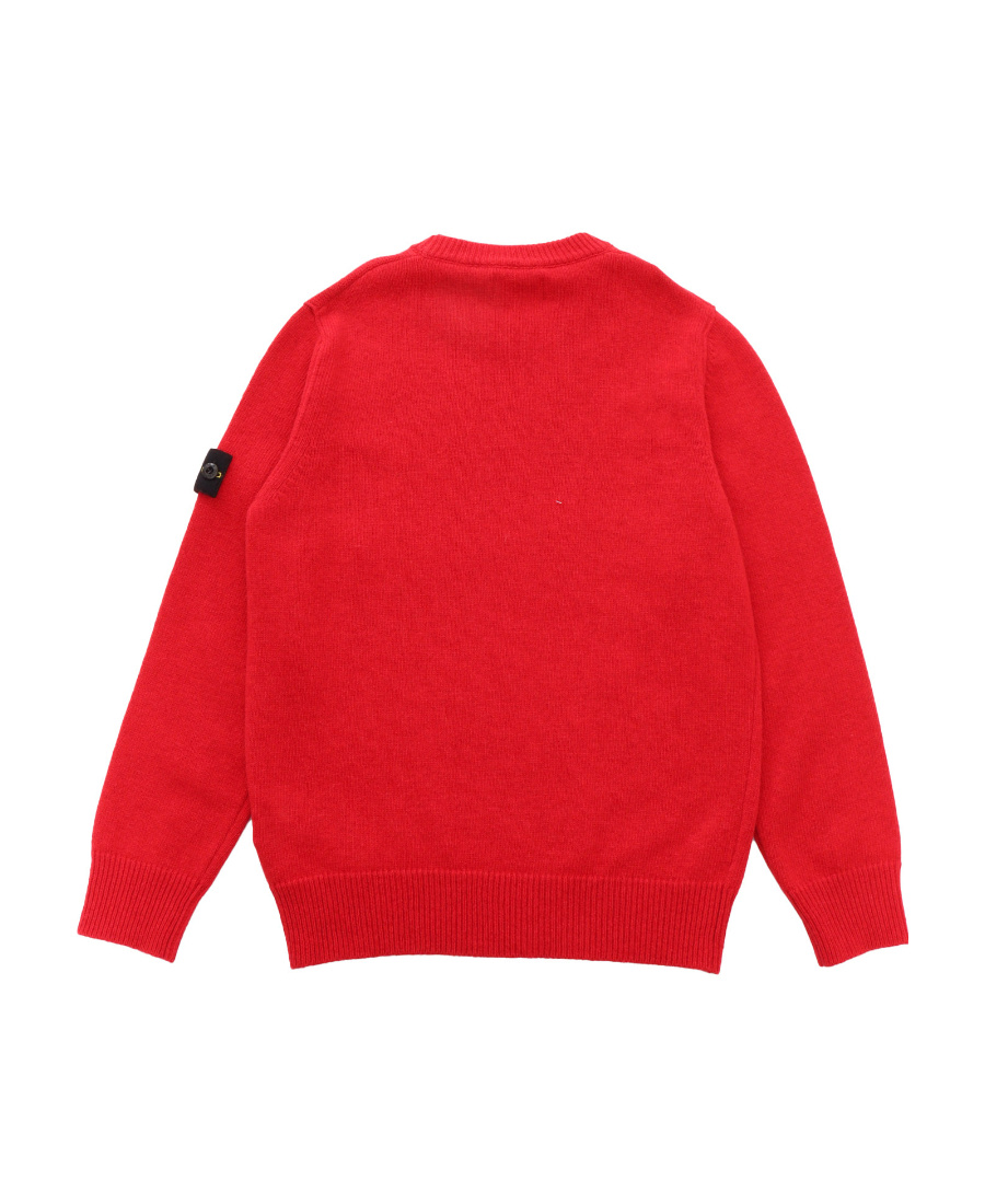 Stone Island Compass-motif Crew-neck Sweatshirt In Red