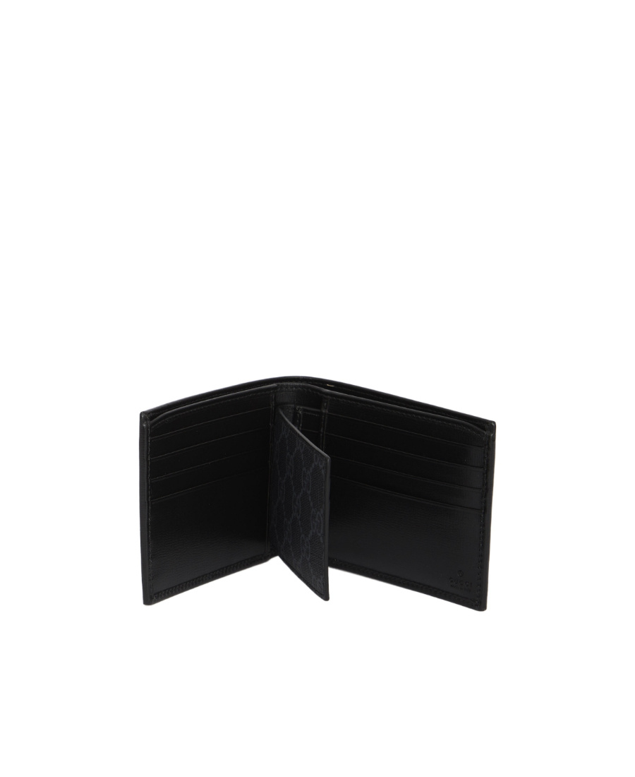 Shop Gucci Gg Canvas Wallet In Black