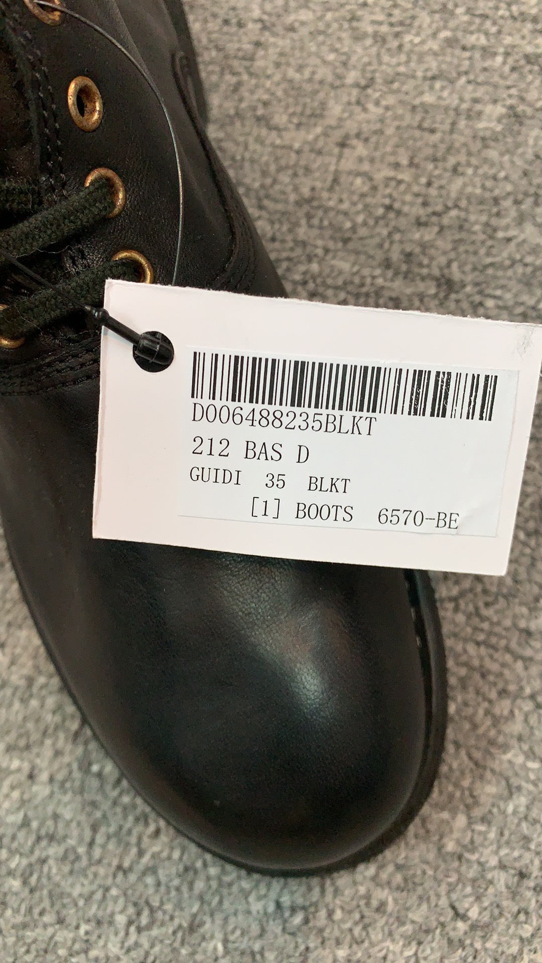 Guidi Lace-up Boots In Black