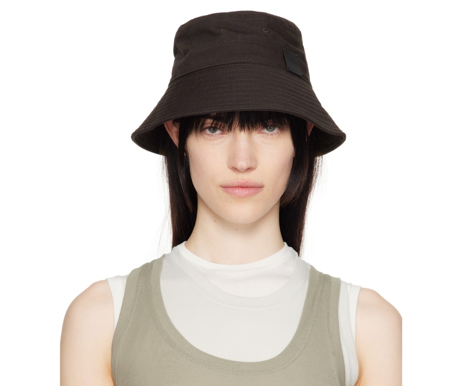 Jil Sander Logo Bucket Hat In Black