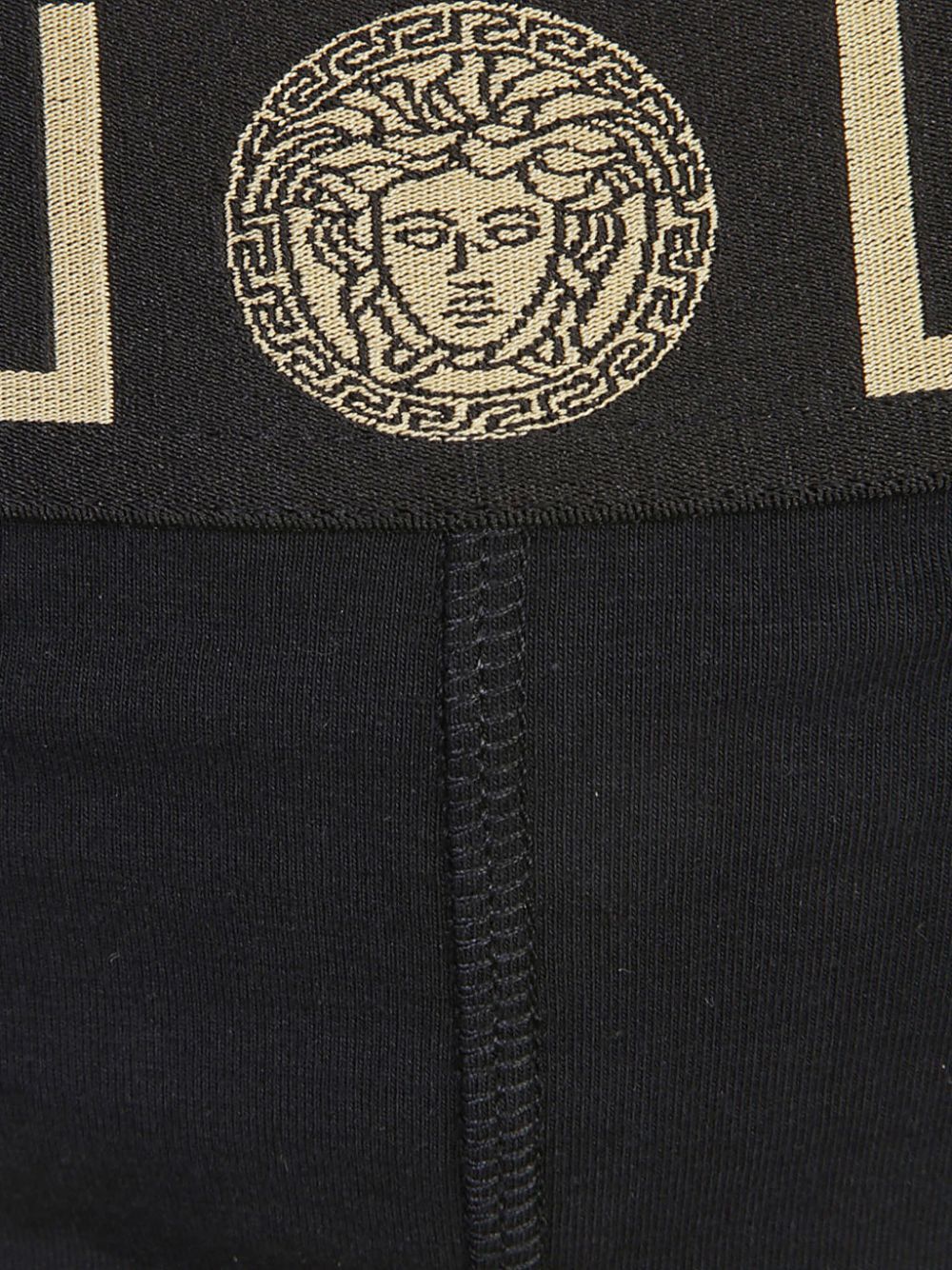 Versace Greca Medusa Head Three-piece Briefs Set In Black