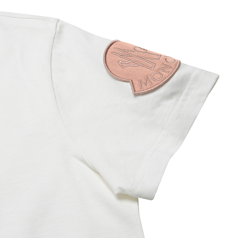 Moncler Logo-patch Cotton T-shirt In White