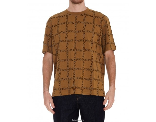 Jw Anderson Logo Printed Crewneck T-shirt In Multi