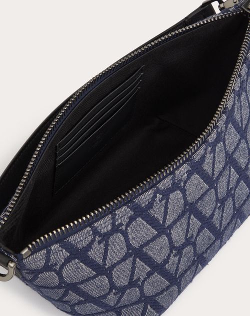 Valentino Toile Iconographe Denim Tote Bag In Black