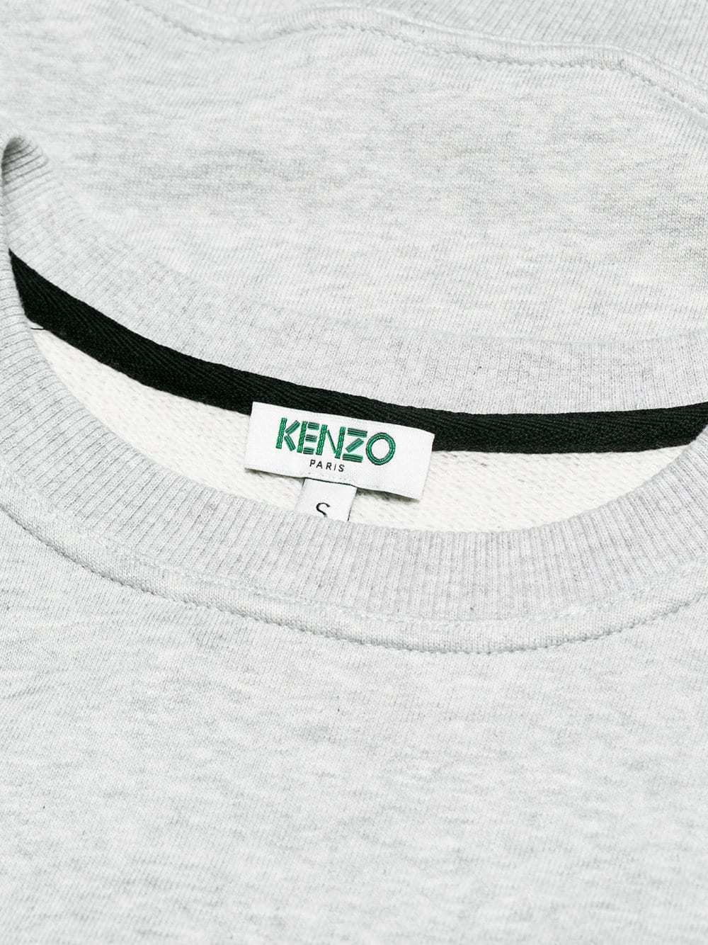Kenzo Logo Round Neck Pullover In White