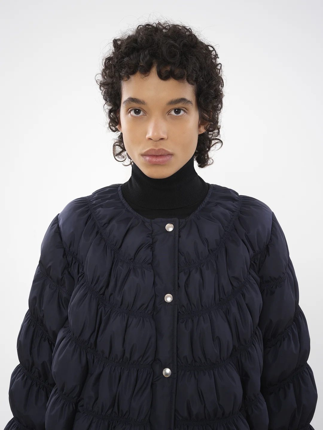 CHLOÉ RUCHED PUFFER DOWN JACKET