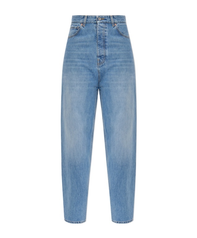 Vetements Jeans With Belt Loops In Blue