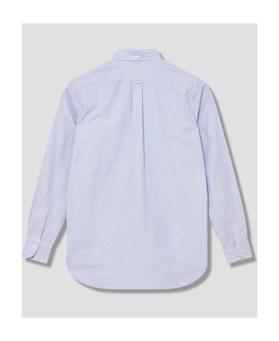 Drake's London Long-sleeved Shirt In Blue