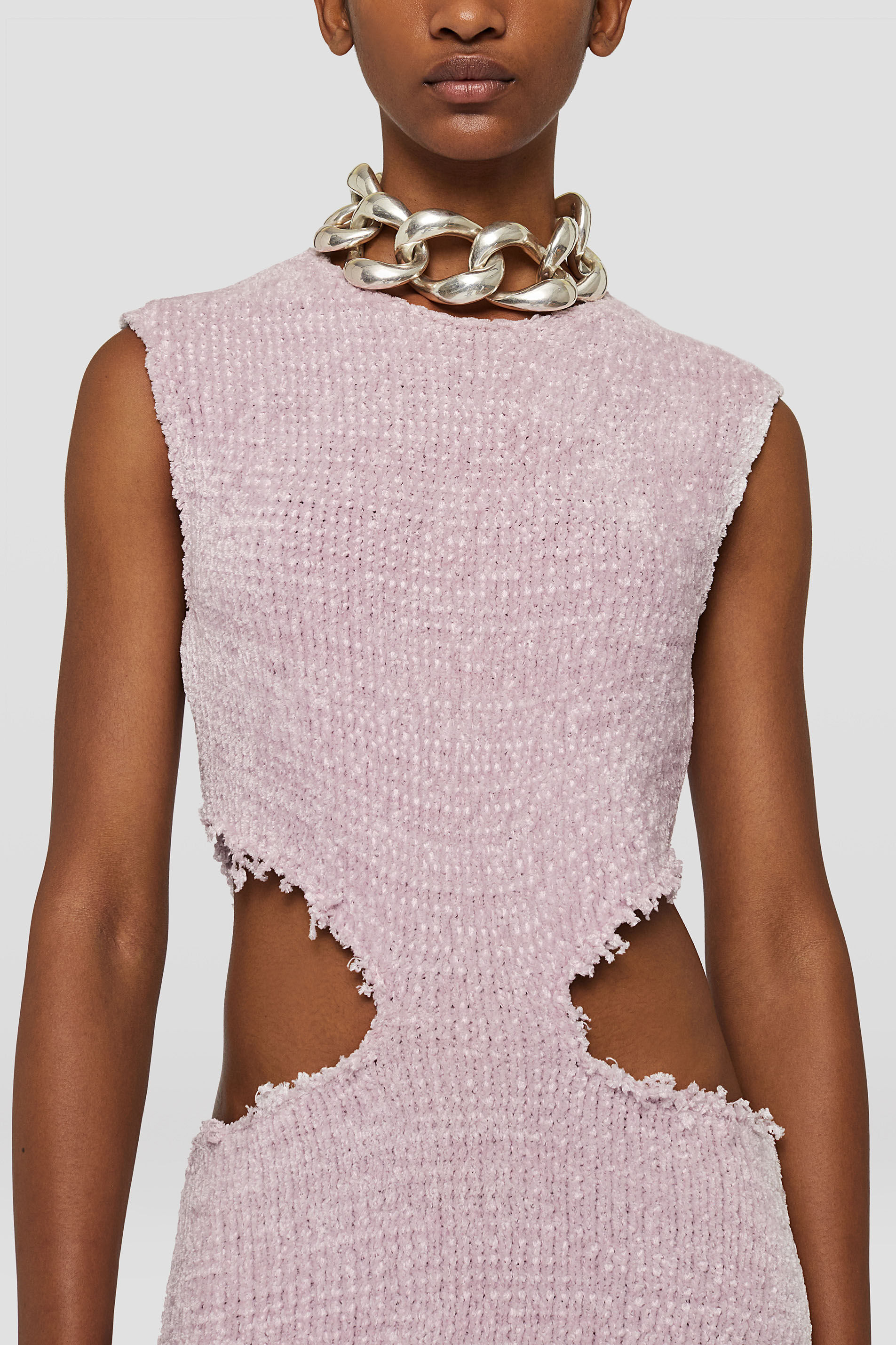 Jil Sander Cut-out Detail Dress In Pink