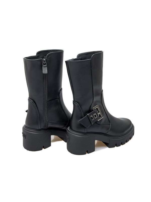 Stuart Weitzman Chunky Sole Mid-calf Boots In Black