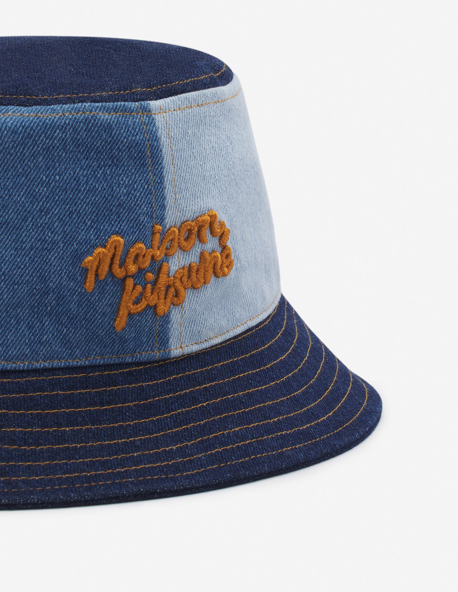 Maison Kitsuné Maison Kitsune Denim Bucket Hat In Blue