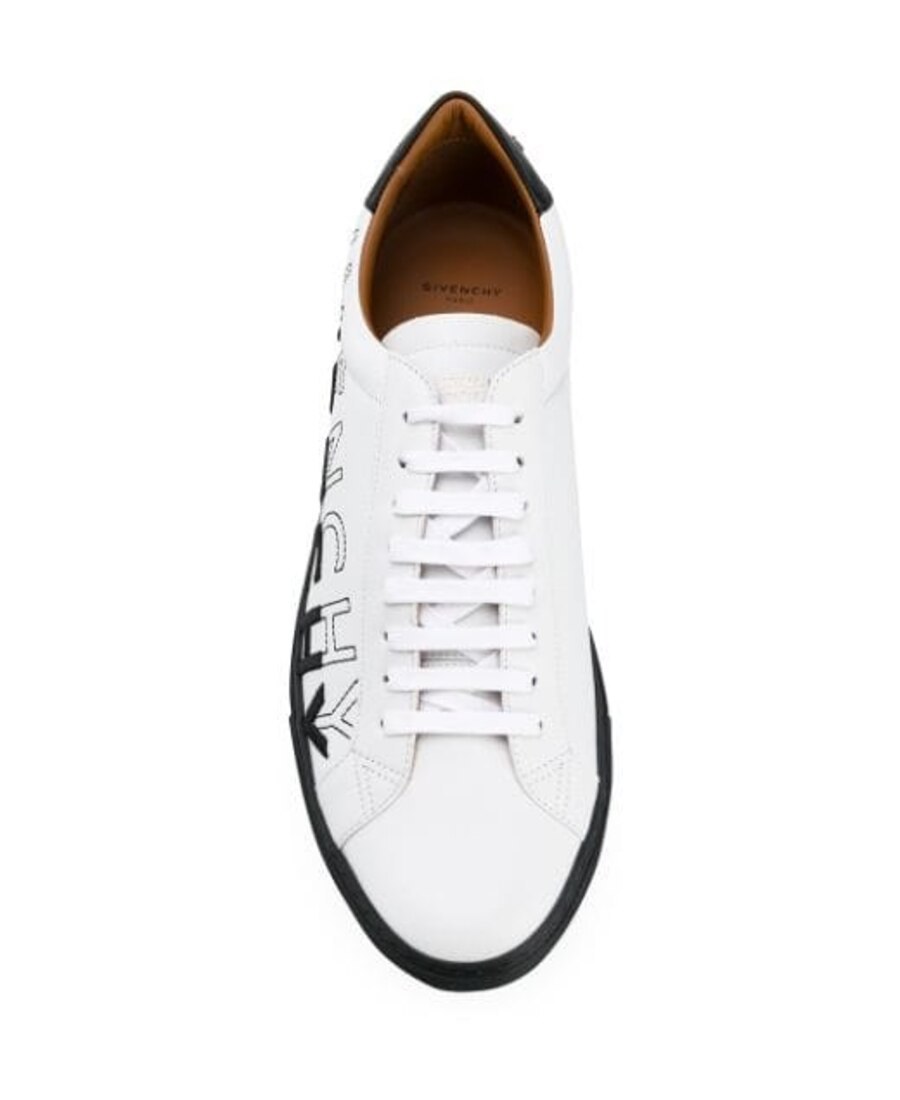 Givenchy Embroidered Logo Sneakers In Black