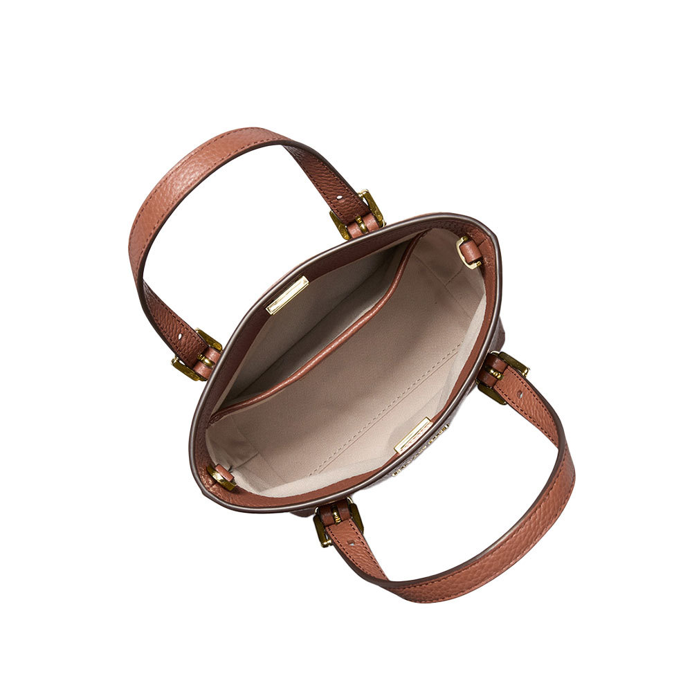 Michael Kors Double Handle Shoulder Bag In Brown
