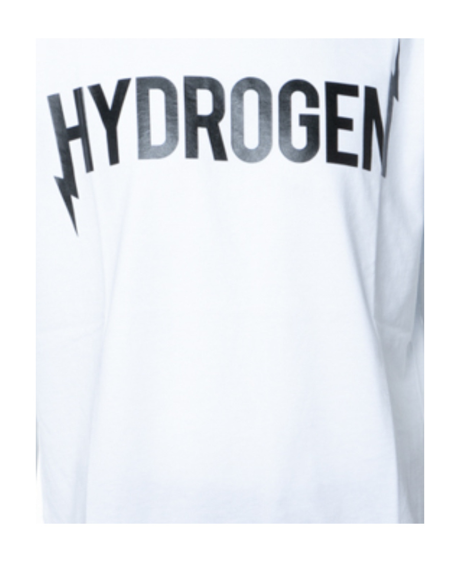 Hydrogen Logo Printed T-shirt In White