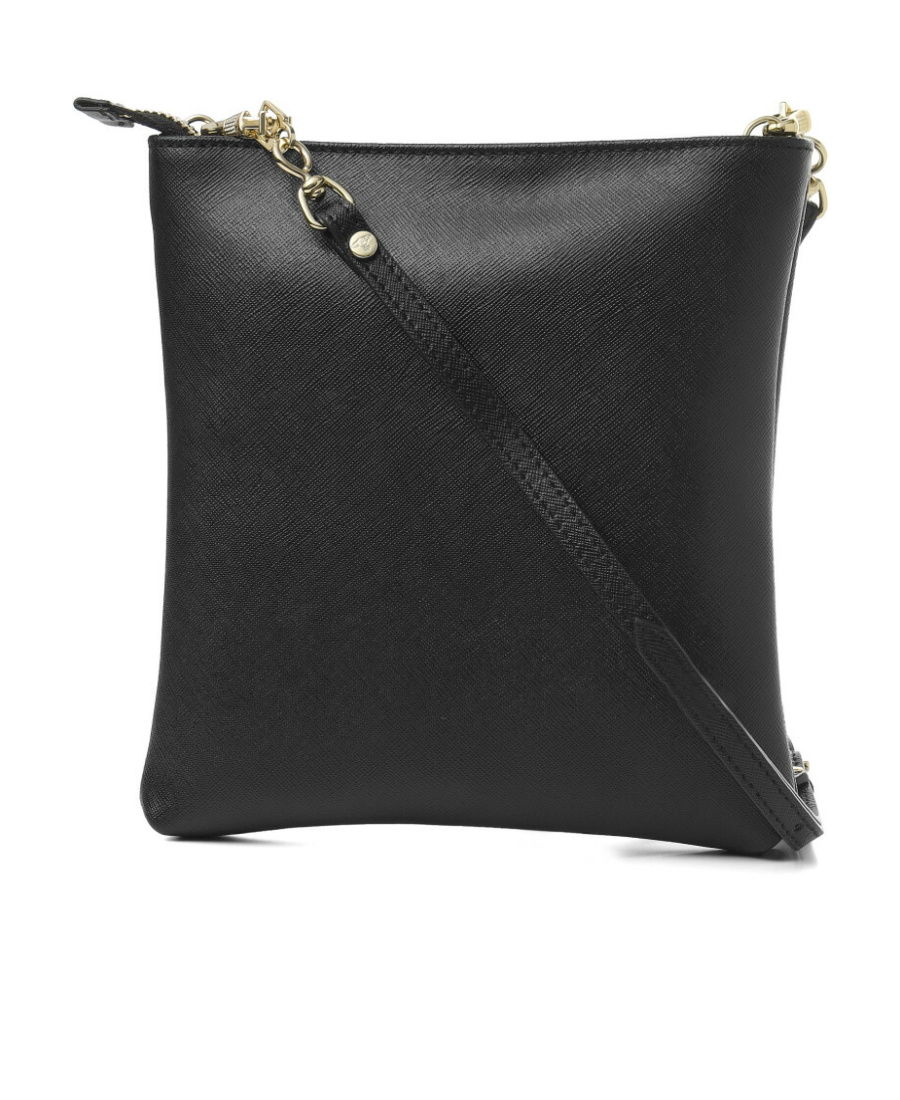 Vivienne Westwood Squire Square Leather Crossbody Bag In Black