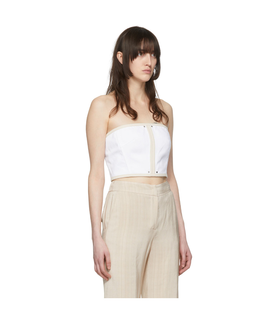 Shop Kimhēkim A Strapless Bra Vest In Nude