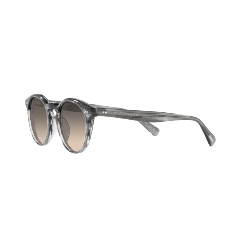 Oliver Peoples Men's The Romare Sun Keyhole-bridge Round Sunglasses In Gray